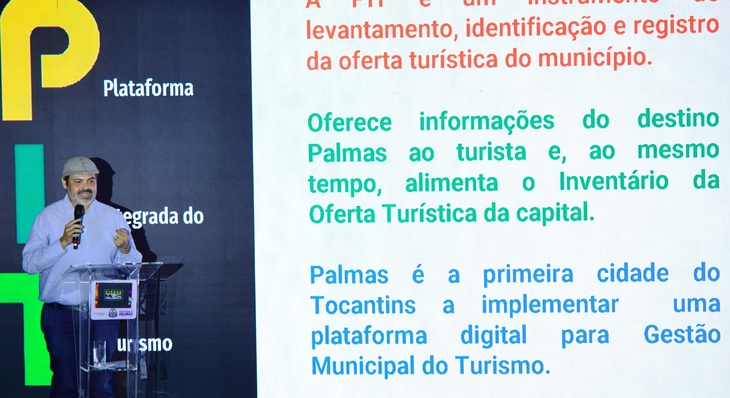 Presidente da Agtur, Giovanni Assis, explica que informações PIT irá concentrar na divulgação de Palmas como destino turístico