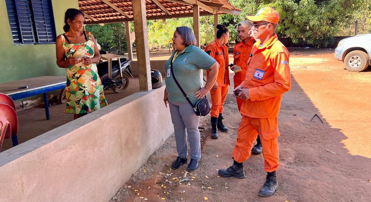 Abordagem sobre prevenção de queimadas em propriedade rural de Palmas