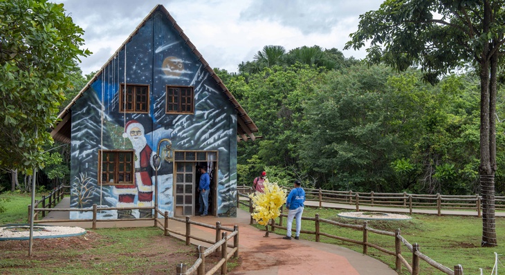 Tradicional Casa do Papai Noel ficará aberta ao público para visitação durante o mês de dezembro