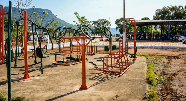 Moradores de Taquaruçu Grande contam agora com academia ao ar livre
