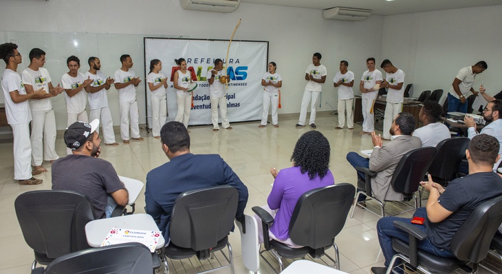 O evento contou com a apresentação cultural do grupo de Capoeira Nagô