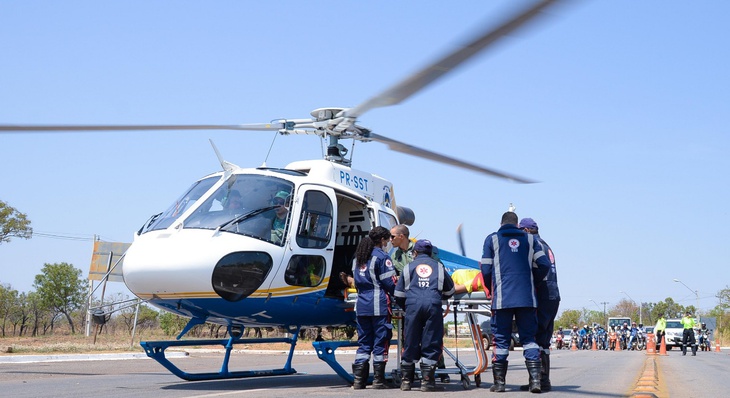 Ciopaer foi acionado para fazer o transporte aéreo da vítima mais grave que foi levada ao Hospital Geral de Palmas
