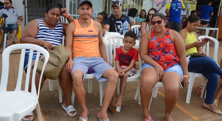 Família do ciclista Vitor Firmino veio em peso torcer pelo atleta que defendia o Tocantins na prova Juvenil