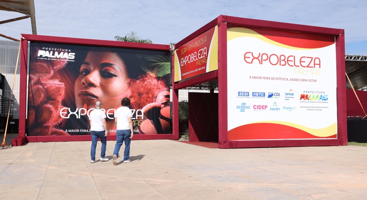1ª ExpoBeleza Palmas instalada no Centro de Convenções Arnaud Rodrigues