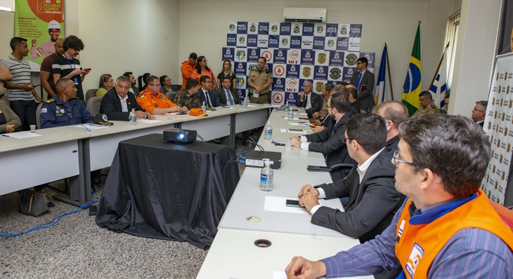 Reunião com os representantes das forças de segurança que atuarão nas eleições no Tocantins