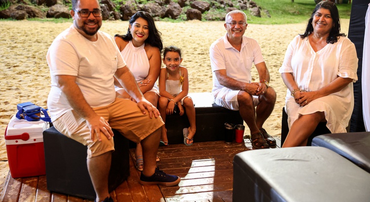 Família da Bahia, em visita a Palmas, se disse encantada com a festa da virada