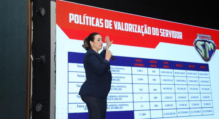 Cinthia Ribeiro apresentou as novidades durante evento no auditório da ATM