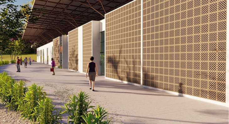 Imagem com perspectiva em 3D do futuro CCA em Taquaruçu