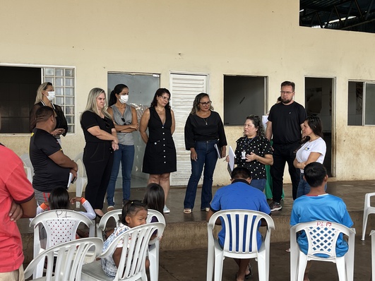 Visita técnica realizada ao alojamento das famílias venezuelanas assistidas pelo Município