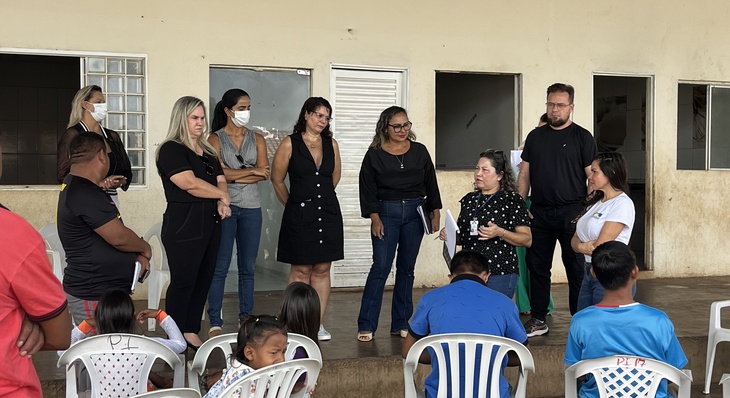 Visita técnica realizada ao alojamento das famílias venezuelanas assistidas pelo Município
