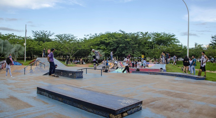 Parque dos Povos Indígenas também conta com espaço para prática de skate