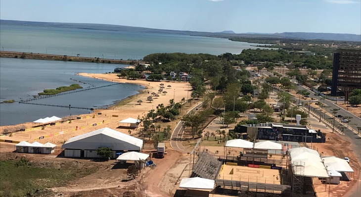 Circuito de vôlei de praia na Graciosa já está com estrutura quase pronta