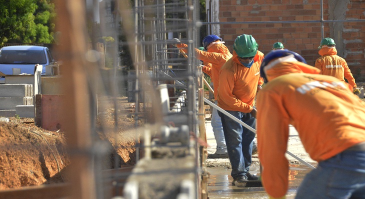 Com 352 novos postos de trabalho e uma variação relativa de 8,25%, setor da construção lidera na criação de empregos formais  em Palmas