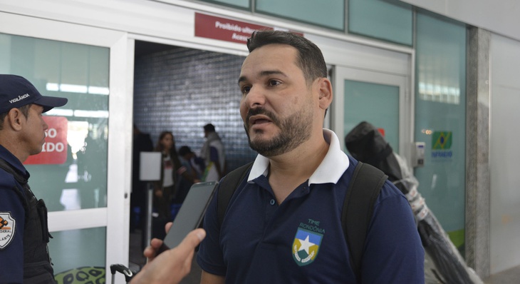 O fisioterapeuta da equipe de Rondônia (RO), Fabrício Teixeira, destaca que a equipe está eufórica e ansiosa para competir