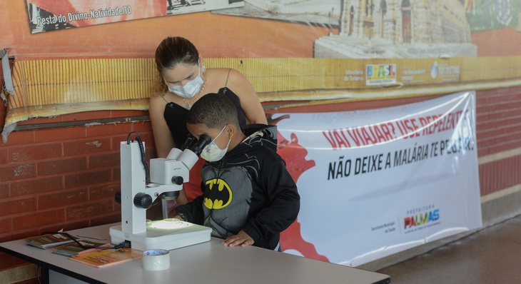 Uma das ações de prevenção contra a malária e febre amarela foi a abordagem de passageiros no Terminal Rodoviário de Palmas