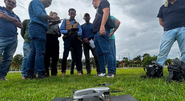 Servidores de diversas pastas de Palmas participam do treinamento com drones