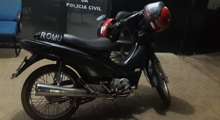 Motocicleta Sundown WEB 100 foi recuperada durante patrulhamento na região Central de Palmas