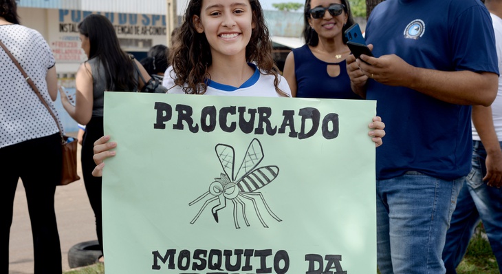 A estudante Raíssa considera como importante o envolvimento da comunidade no combate ao mosquito