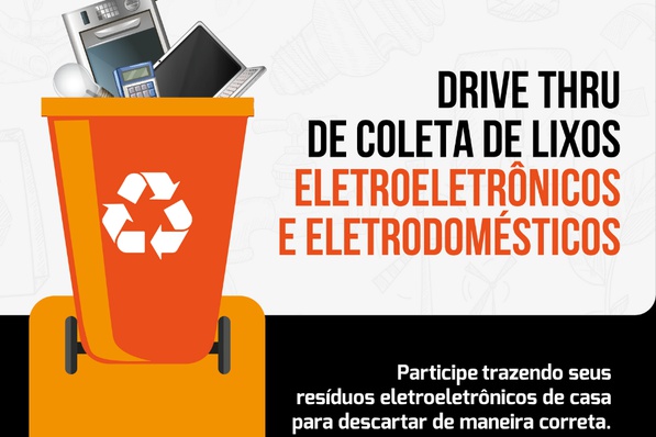 Ação conjunta visa incentivar descarte de eletroeletrônicos e eletrodomésticos para reciclagem