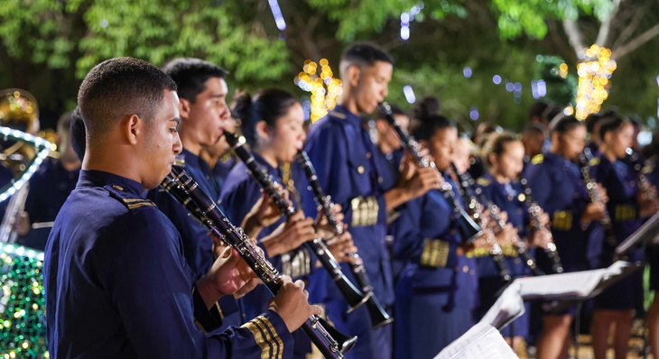 Apresentação da Orquestra Jovem da GMP no Natal Cidade Encantada