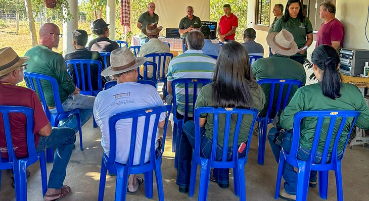 Reunião com produtores rurais da Associação dos Moradores e Pequenos Produtores Rurais do Loteamento Rural São João II