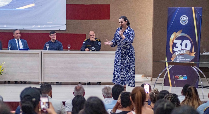 Prefeita de Palmas, Cinthia Ribeiro, parabeniza a Guarda Metropolitana pelos seus 30 anos de criação