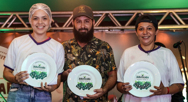 Laís Banício, Felipe Santos e Jucilene Batista foram os vencedores do concurso gastronômico