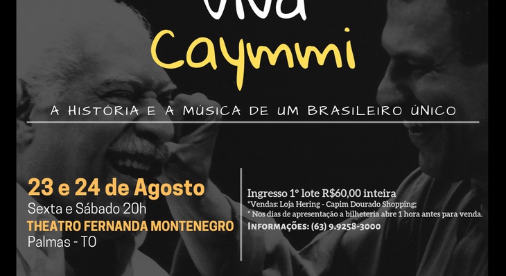  Em uma hora e 40 minutos de show, 24 canções trazem os vários momentos da criatividade de Dorival Caymmi, do repertório do samba praieiro ao samba canção