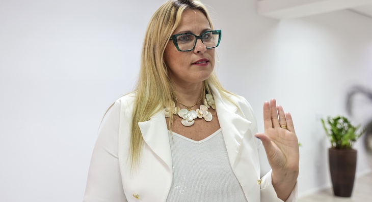 Superintendente de Inclusão Social e Produtiva da Sedem, Flávia Donato, explica sobre Programa Palmas + Qualificação Profissional e Empresarial