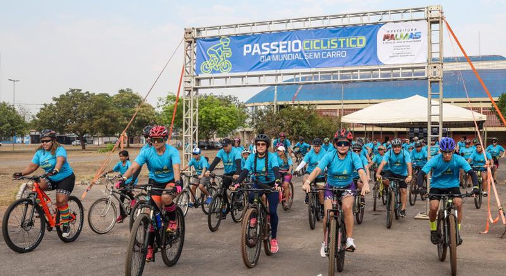 Passeio ciclístico em alusão ao Dia Mundial Sem Carro acontece na região sul da Capital