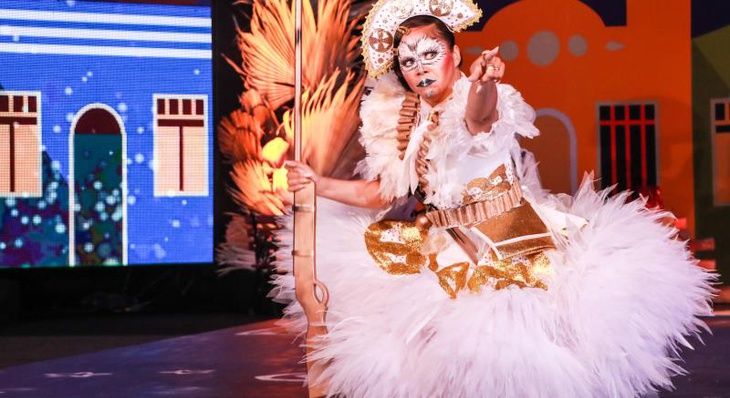 Fernanda Lopes, que dança desde 2014, como 'cangaceira' em 2020