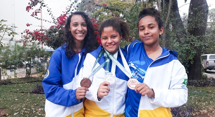 Equipe palmense também é composta por  Geovanna Letícia, 13 anos, e Clarice Rodrigues de Souza, 12 anos