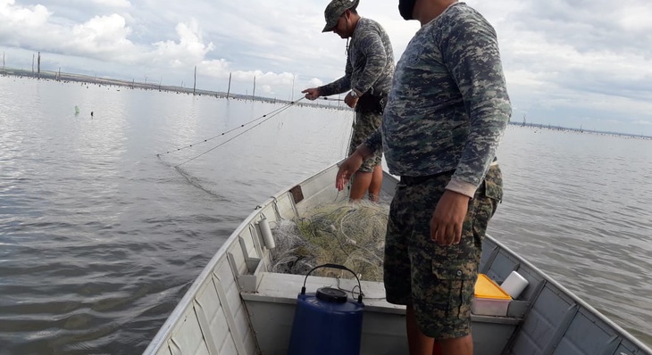 Quatro mil metros de rede de pesca são apreendidos no lago de Palmas 
