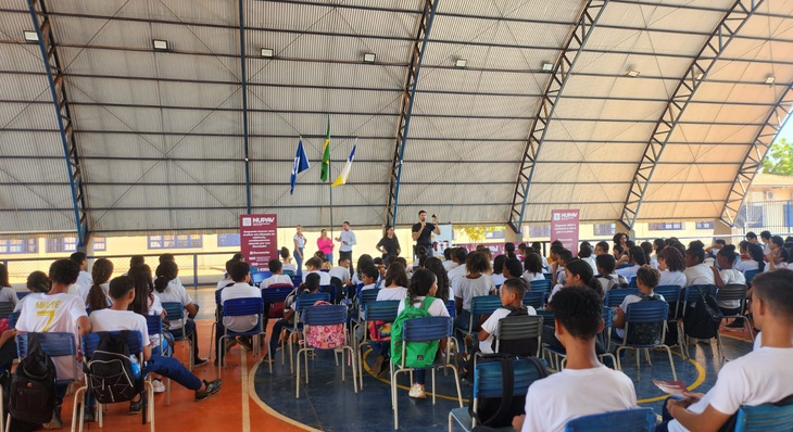 Atividades ocorrem em parceria com a Operação Shamar na Escola Estadual Maria dos Reis, situada no setor Taquari