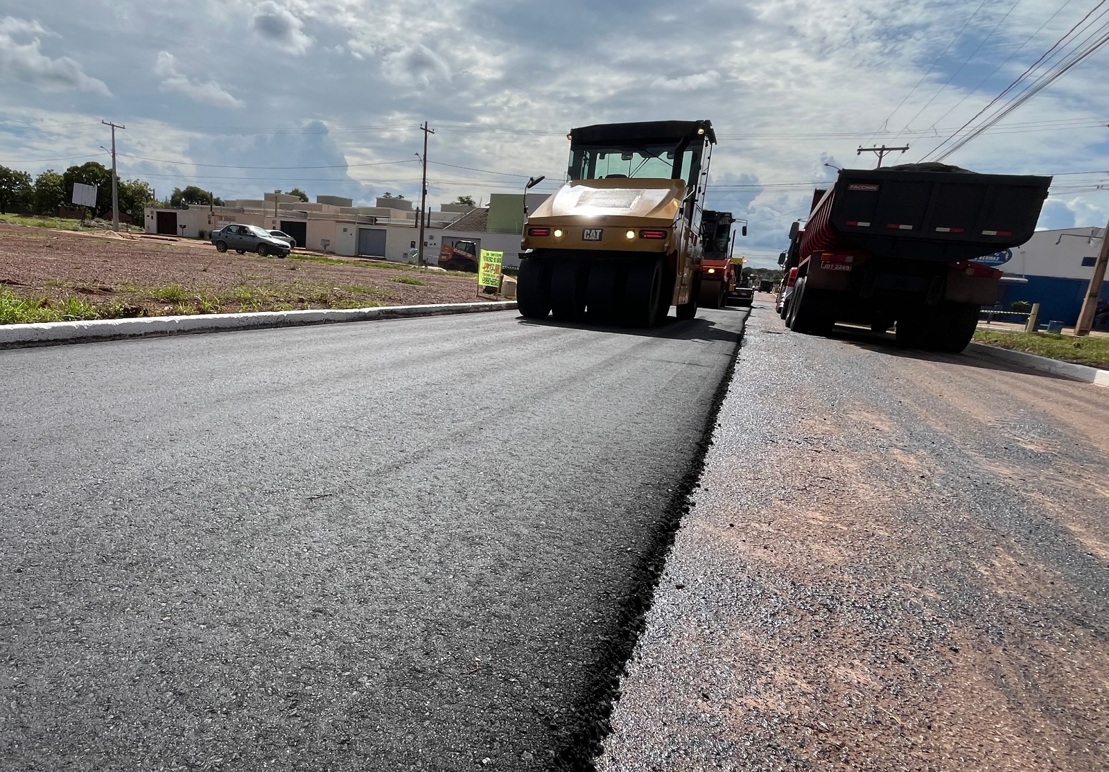 Recapeamento da Avenida Goiás, no setor Santa Bárbara, região sul de Palmas – Foto: Divulgação