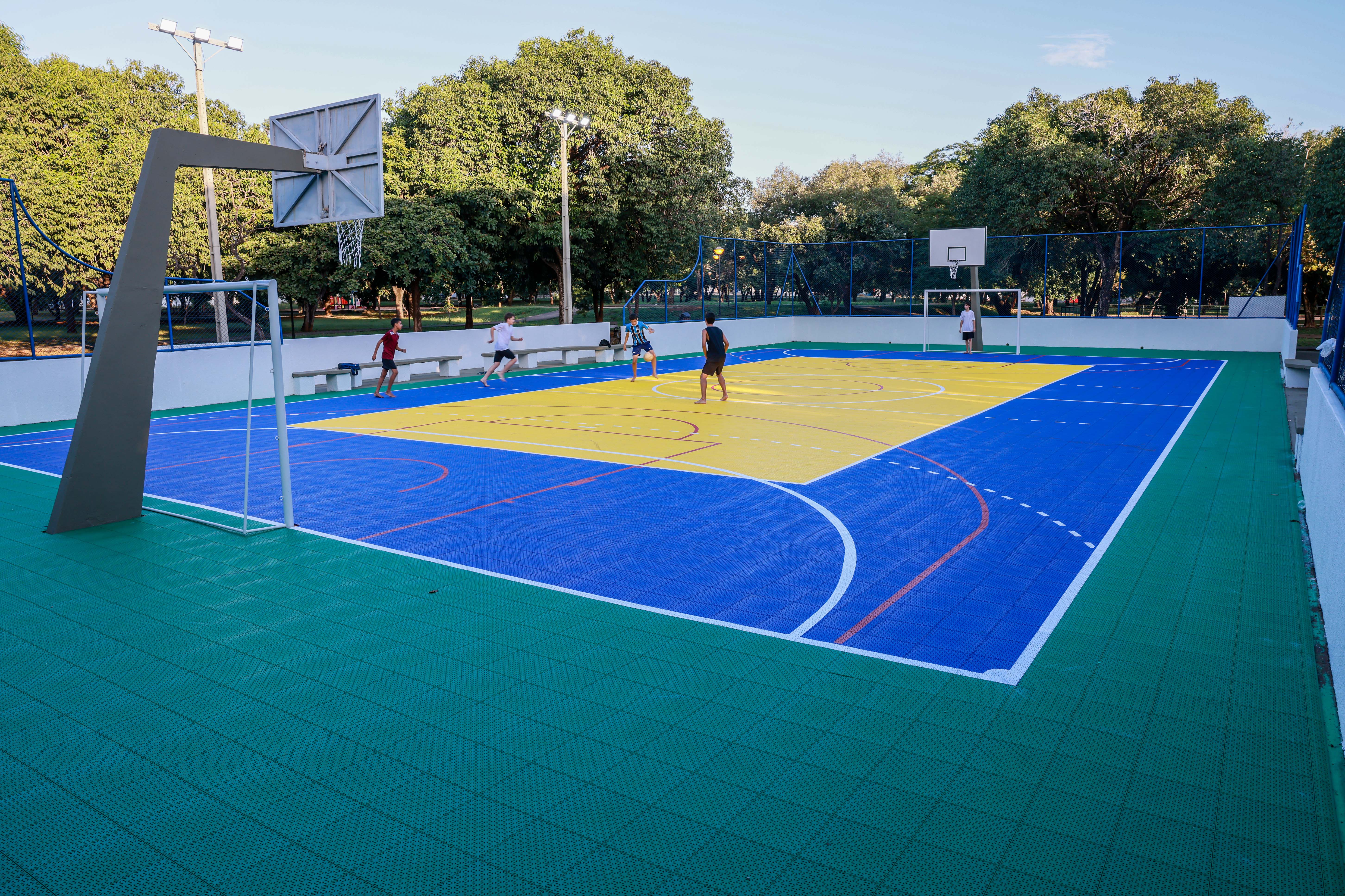 Reforma da quadra poliesportiva da  Arse 14 (110 Sul) - Foto Lia Mara (5)