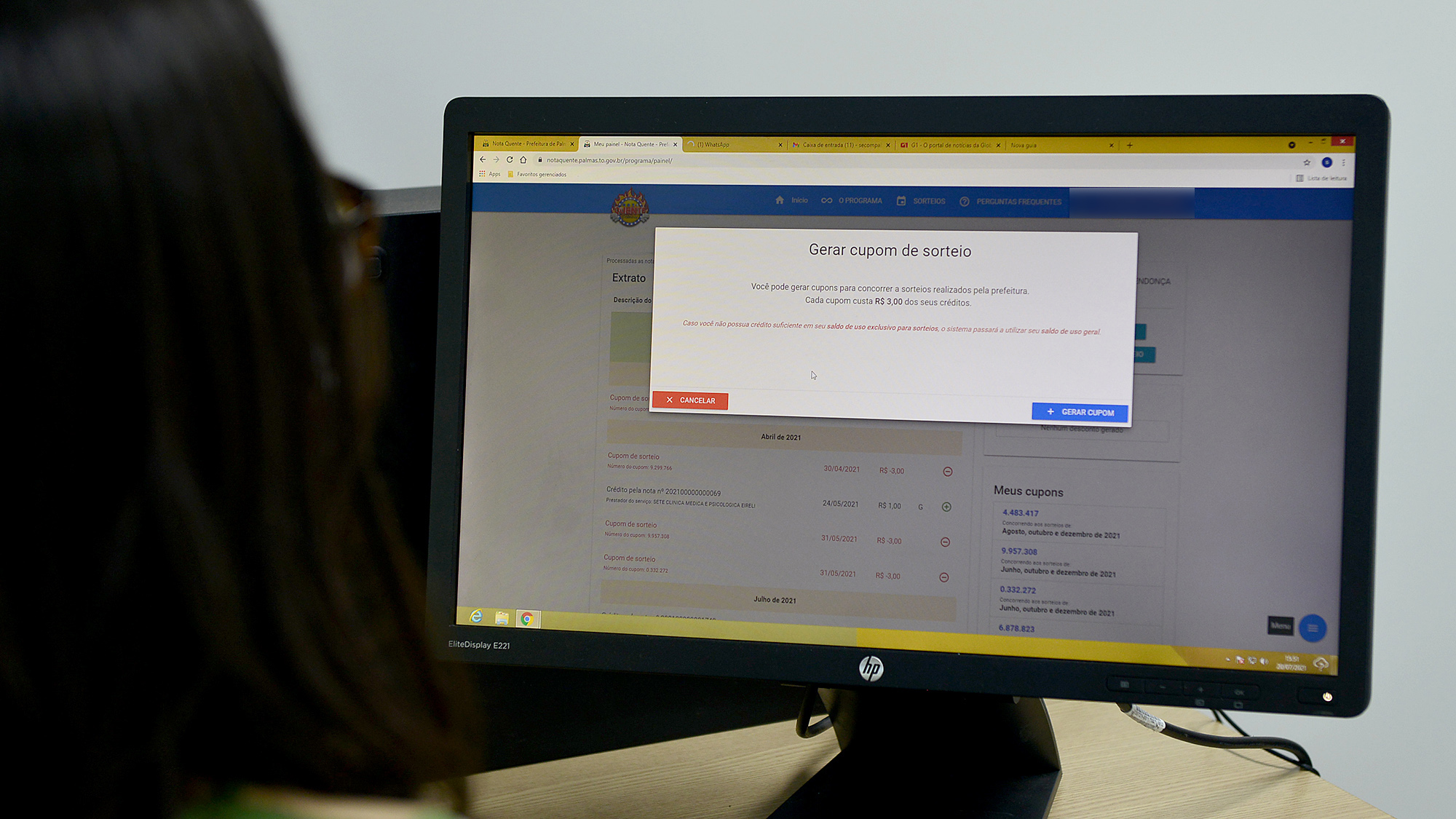 Prazo para converter cupons ao Nota Palmense Premiada de agosto termina neste sábado