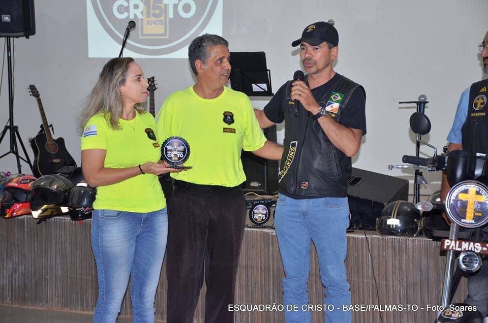 Sesmu é homenageada em evento de comemoração dos 15 anos do Esquadrão de Cristo