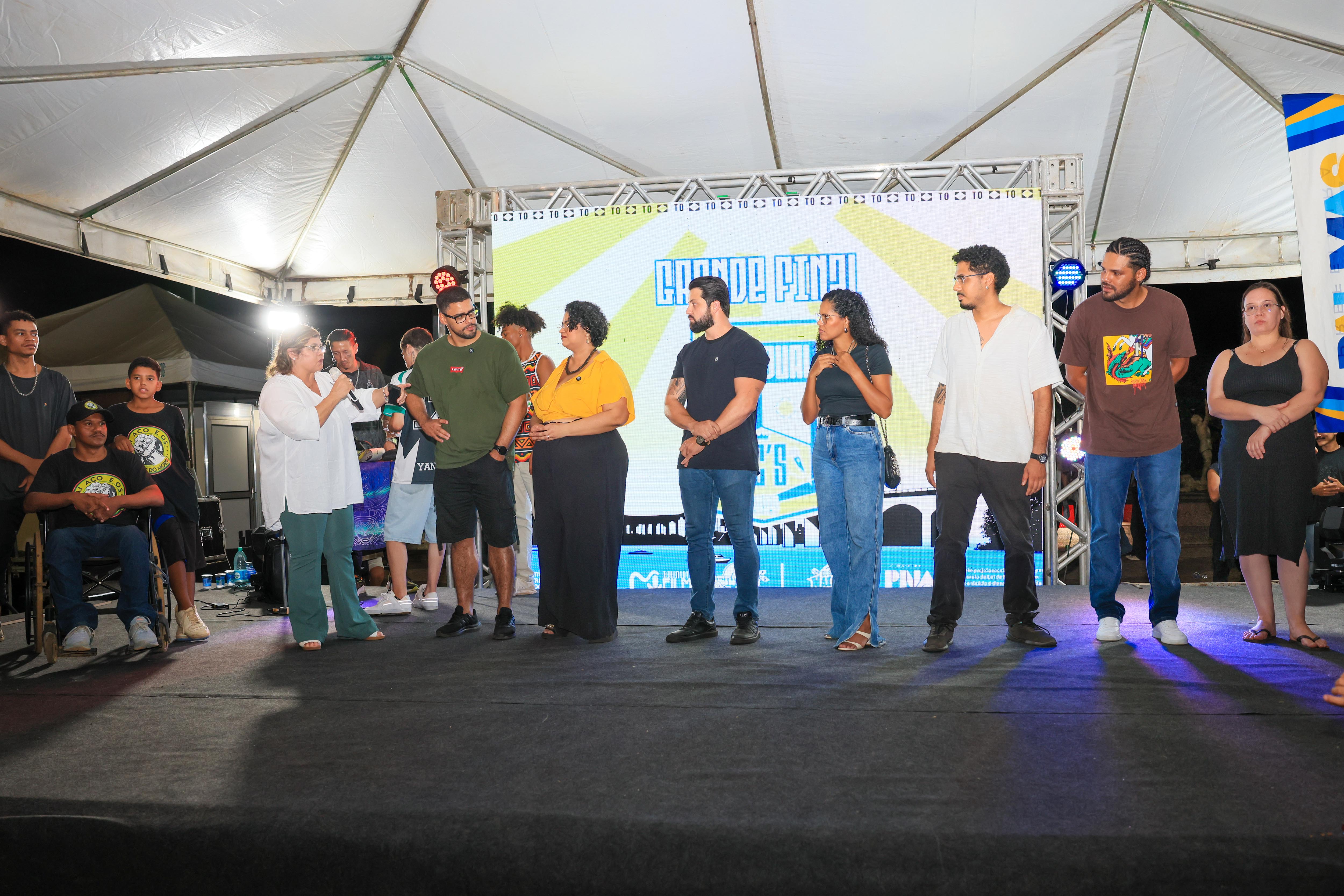 Dispositivo formado pelos presidentes Luara Aquino (FCP) e Rivaldo Silva (FJP); secretário José Eduardo de Azevedo (Seirdh); vereadora Thamires Lima representando o Poder Legislativo; Deborah Cristina, presidente do Compir; Matheus Gabriel, do Enegrecer; Maykon Costa, do Movimento Negro Unificado; e a secretária-executiva da Seirdh, Marieni Wieczorek.