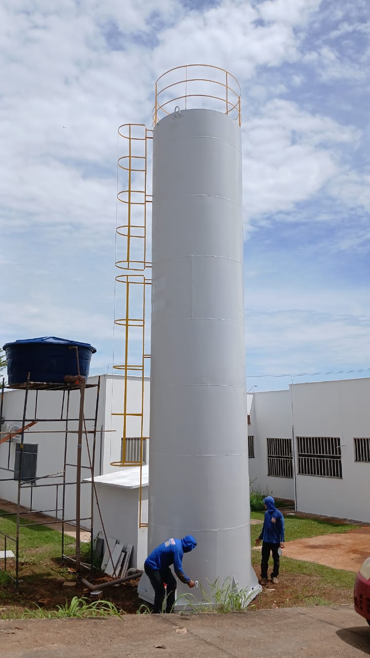 Novo reservatório de água tem capacidade para 25 mil litros - Foto: Semus/Divulgação