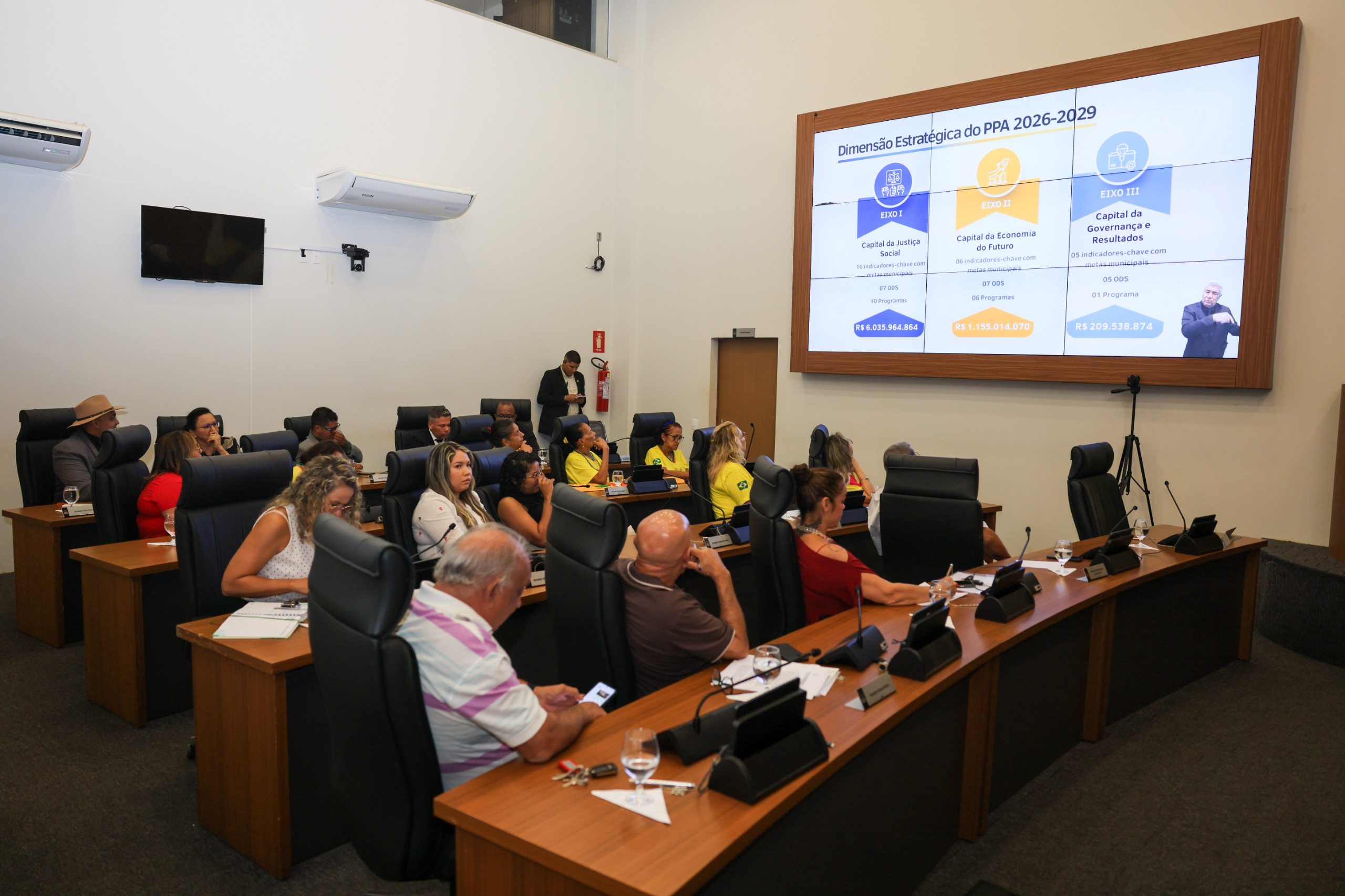 Principal objetivo da audiência foi apresentar as propostas do PPA e da LOA aos vereadores da Capital e à população, além de ouvir demandas e sugestões