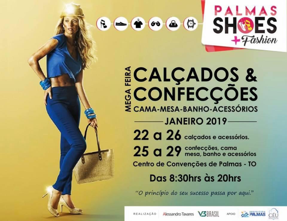 7ª Edição do Palmas Shoes e 3ª Palmas Fashion começam nesta terça, 22, no Centro de Convenções Arnaud Rodrigues