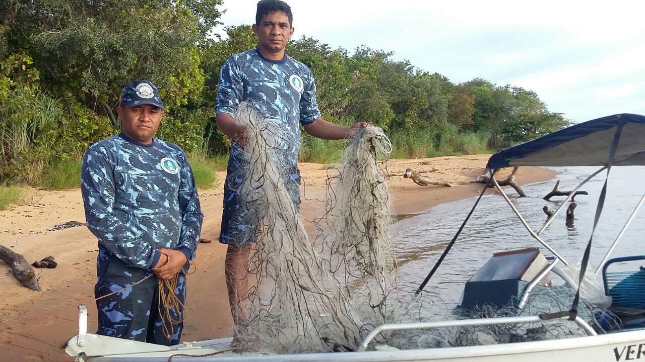 Guarda Metropolitana Ambiental recolhe mais de 2 mil metros de rede de pesca