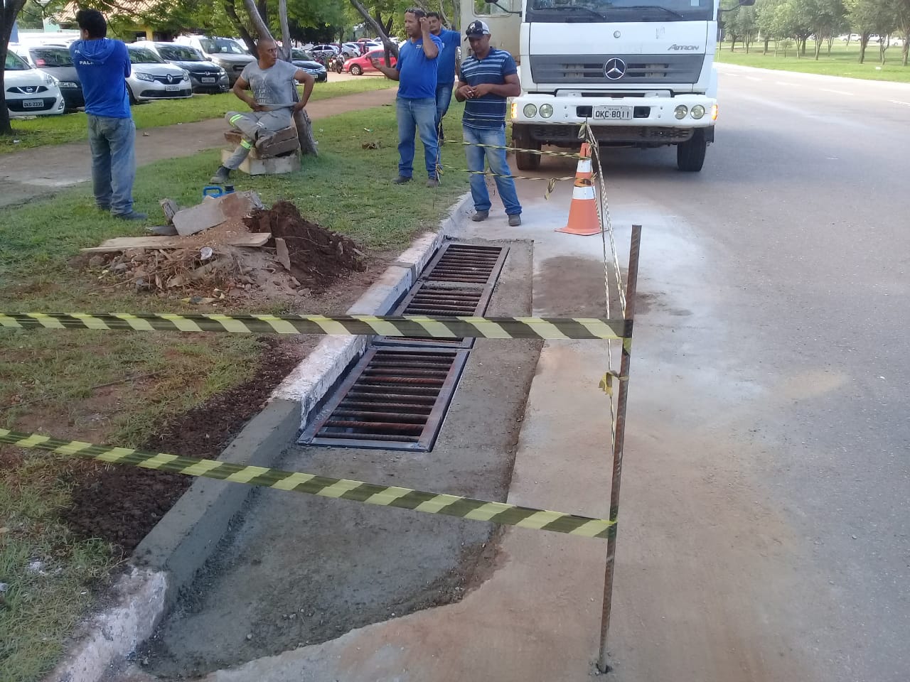 Para coletar maior volume de água durante as chuvas, Secretaria de Infraestrutura amplia e constrói bocas coletoras na Capital