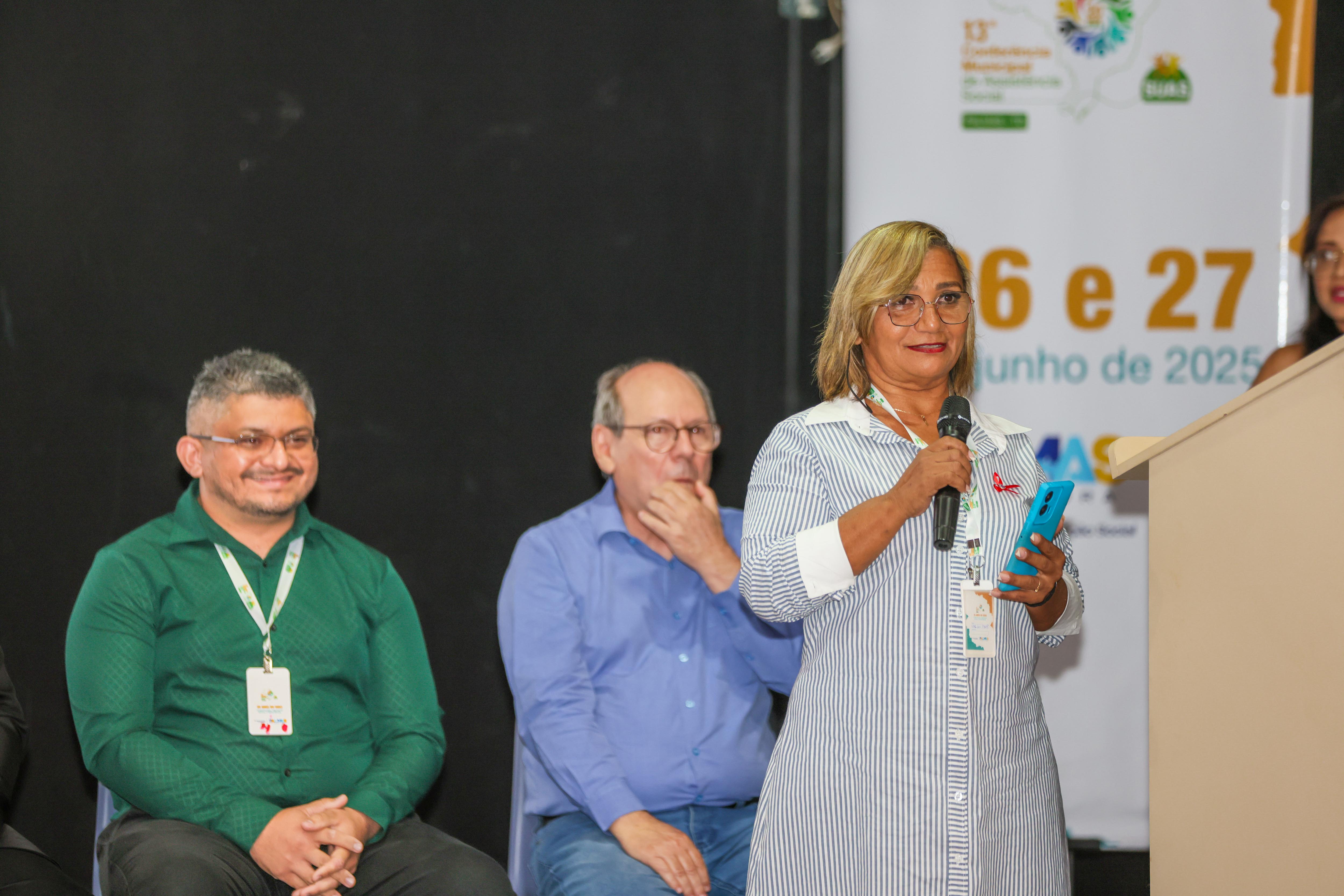 Usuária do Suas Maria das Mercês falou da importância de ouvir a comunidade