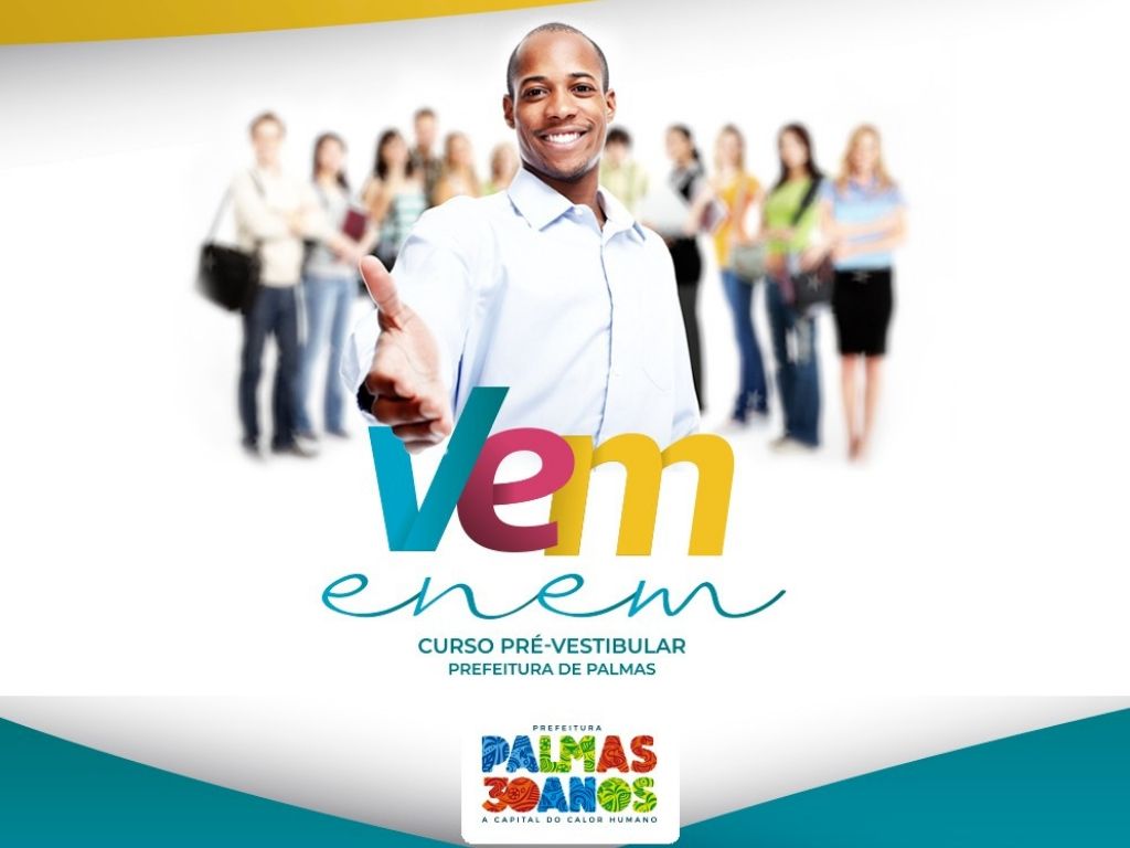 Prefeitura divulga resultado final da seleção de estudantes para o cursinho pré-vestibular gratuito Vem Enem