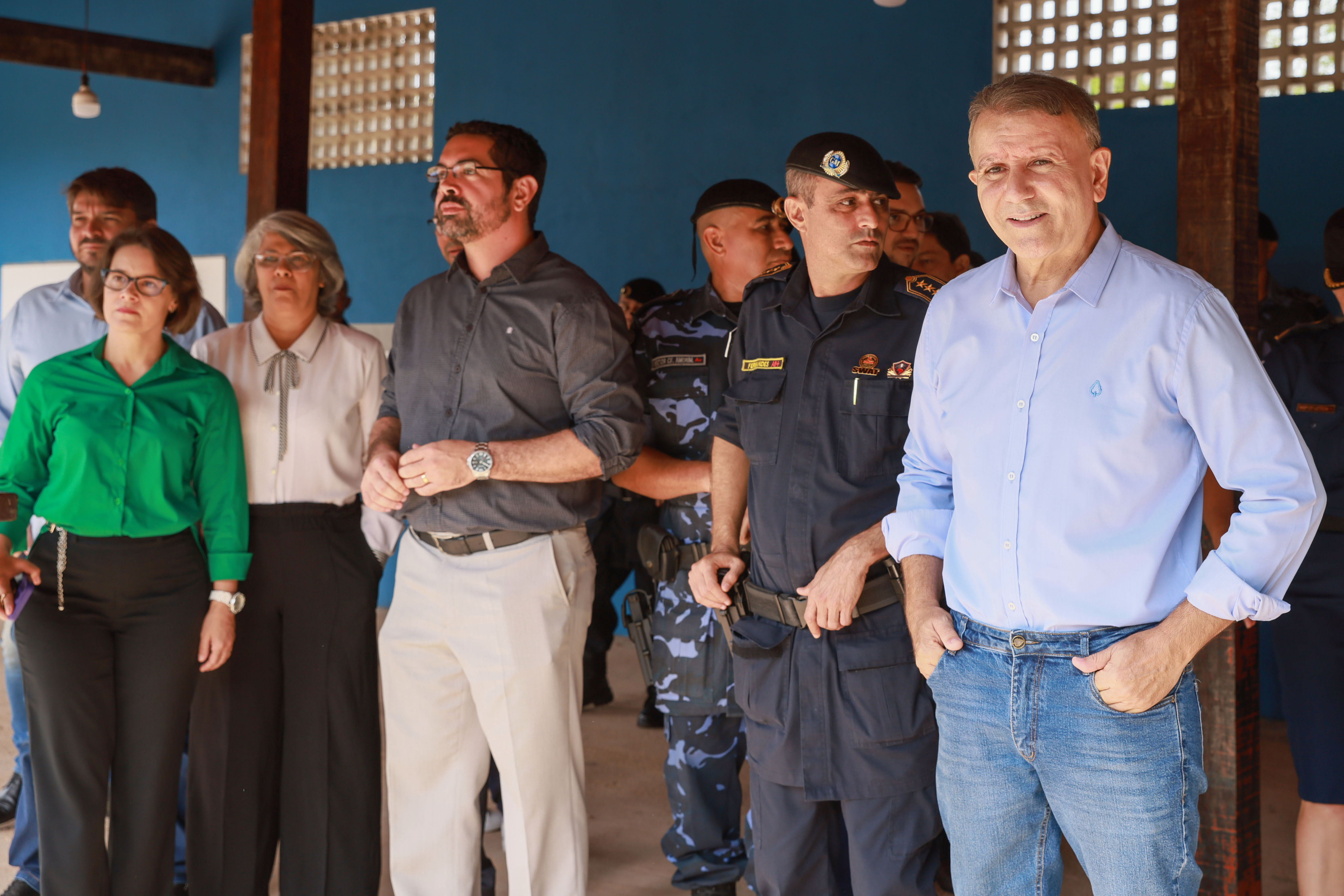 22/04/2025 - Eduardo Siqueira Campos visita alunos da GMP no Estande de Tiros da Corporação
Local: Estande de Tiros da Guarda Metropolitana de Palmas - Palmas - TO
Foto: Júnior Suzuki