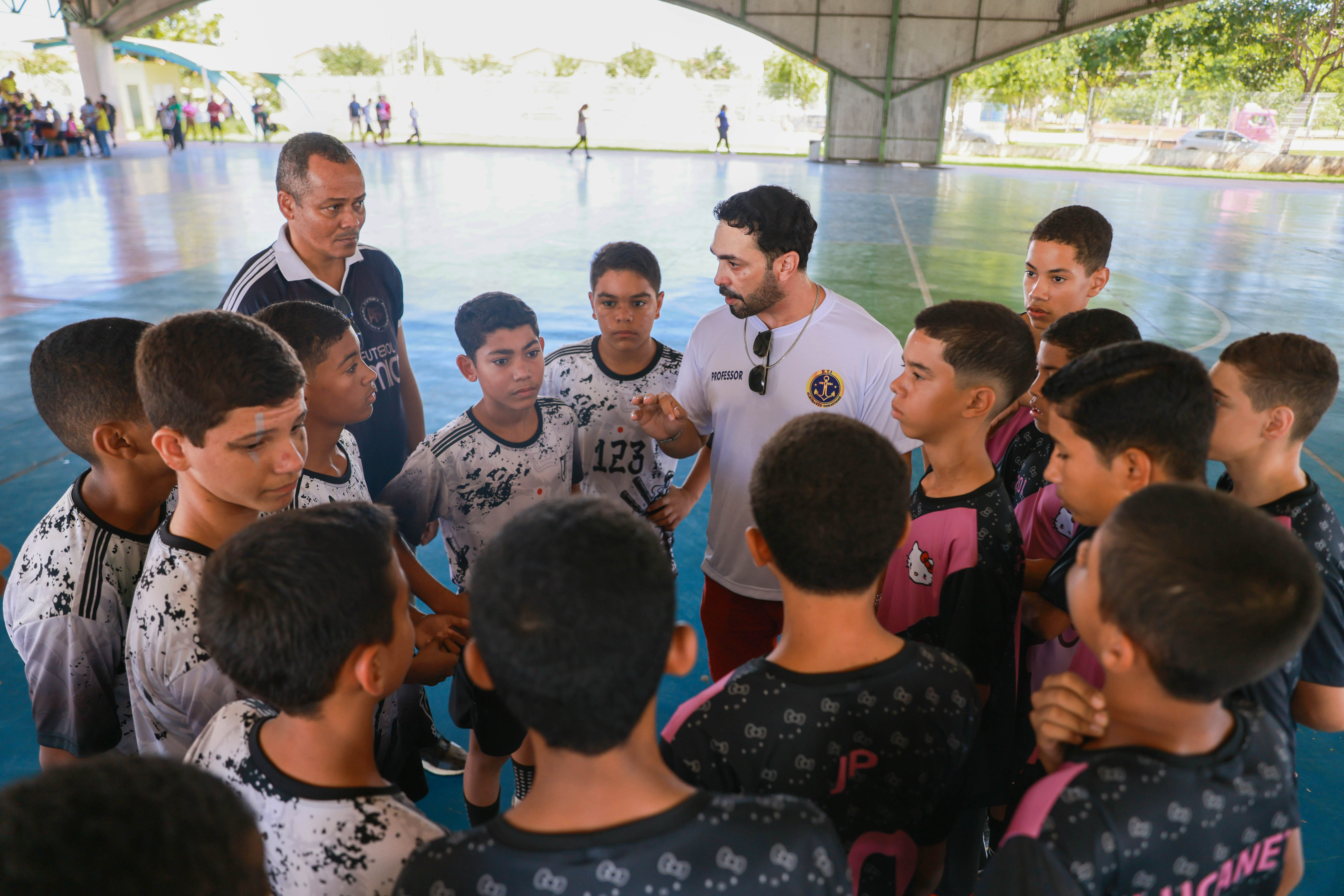 Abertura dos Jogos Internos Almirante Tamandaré 2025Data: 26/04/2025Local: Escola de Tempo Integral Almirante Tamandaré, Arse 132, Palmas - TOFoto: Júnior Suzuki