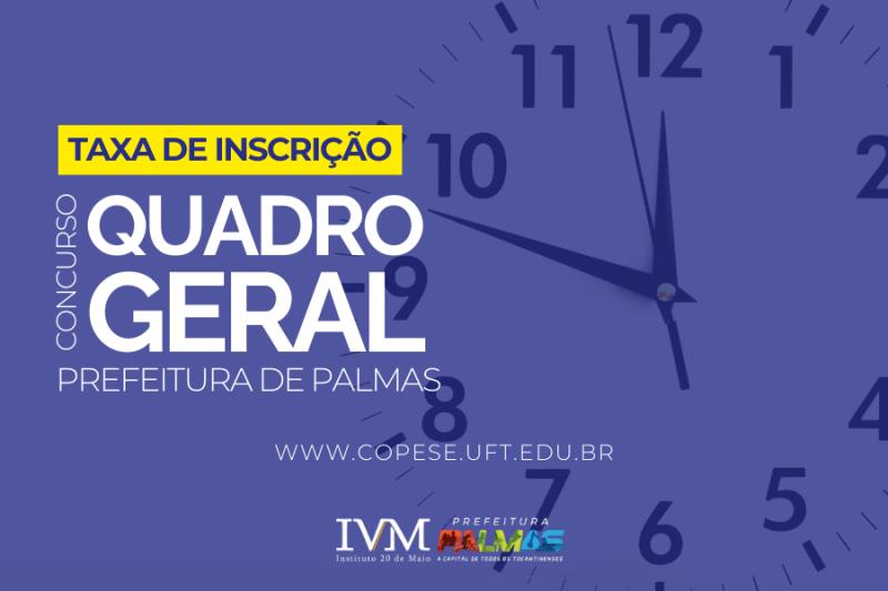 Quadro Geral: Candidatos têm até segunda, 26, para efetuar o pagamento de boleto de inscrição