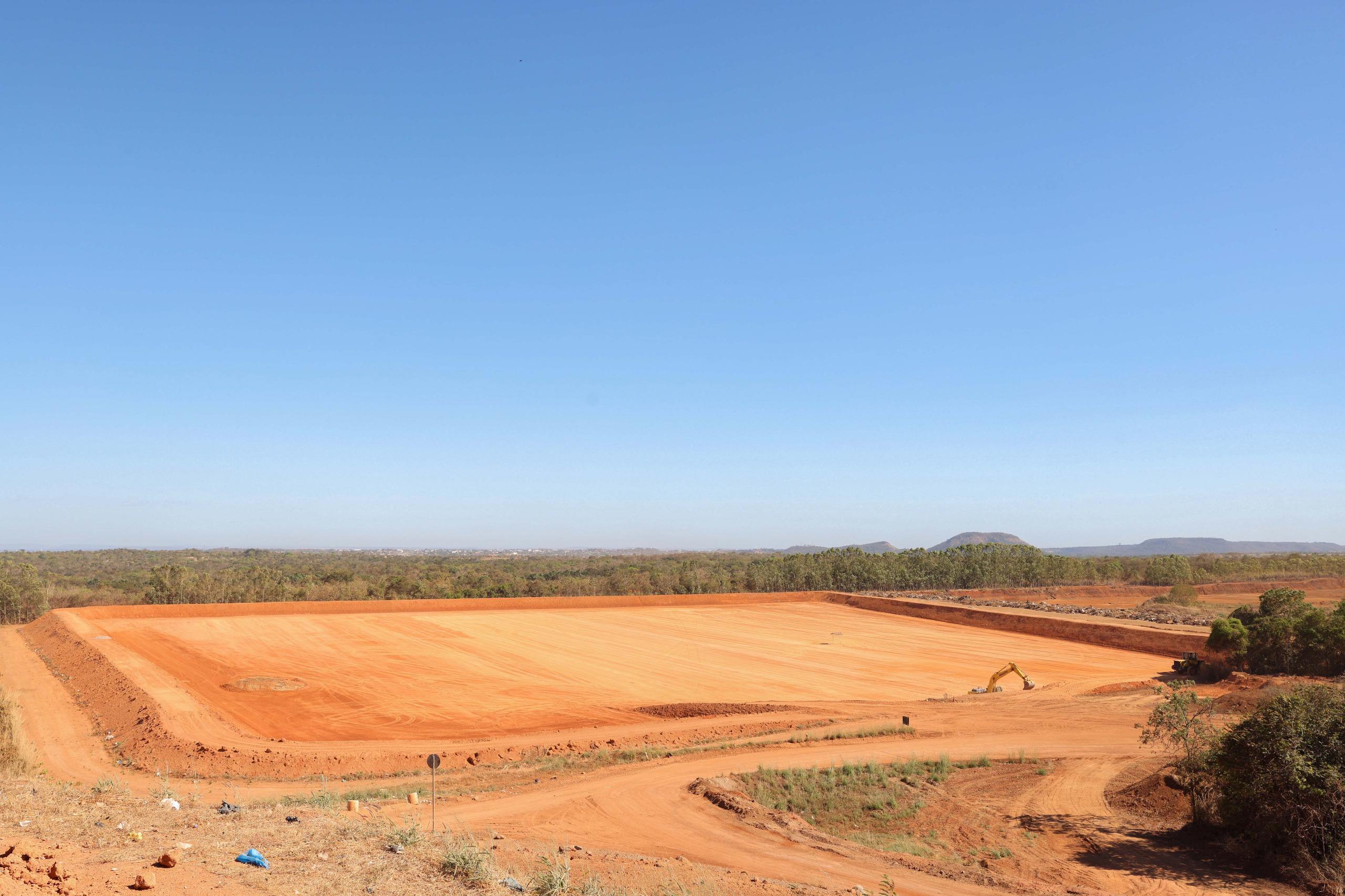 Área onde será construída a sétima célula do Aterro Sanitário de Palmas